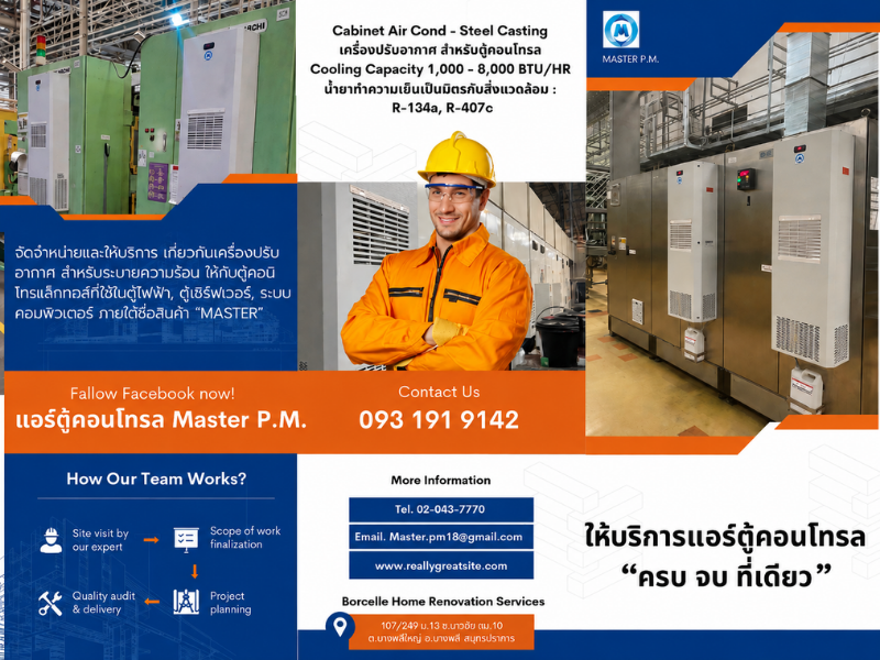 แอร์ตู้คอนโทรลระบายความร้อน